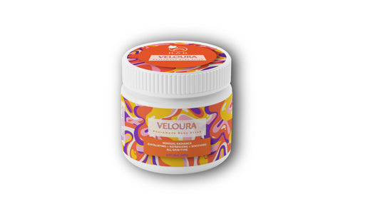 Veloura – Pheromone Body Scrub Glow. Scent. Seduction.